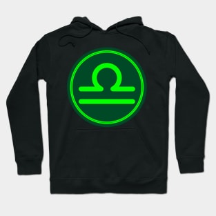 Cool Green Libra Symbol Hoodie